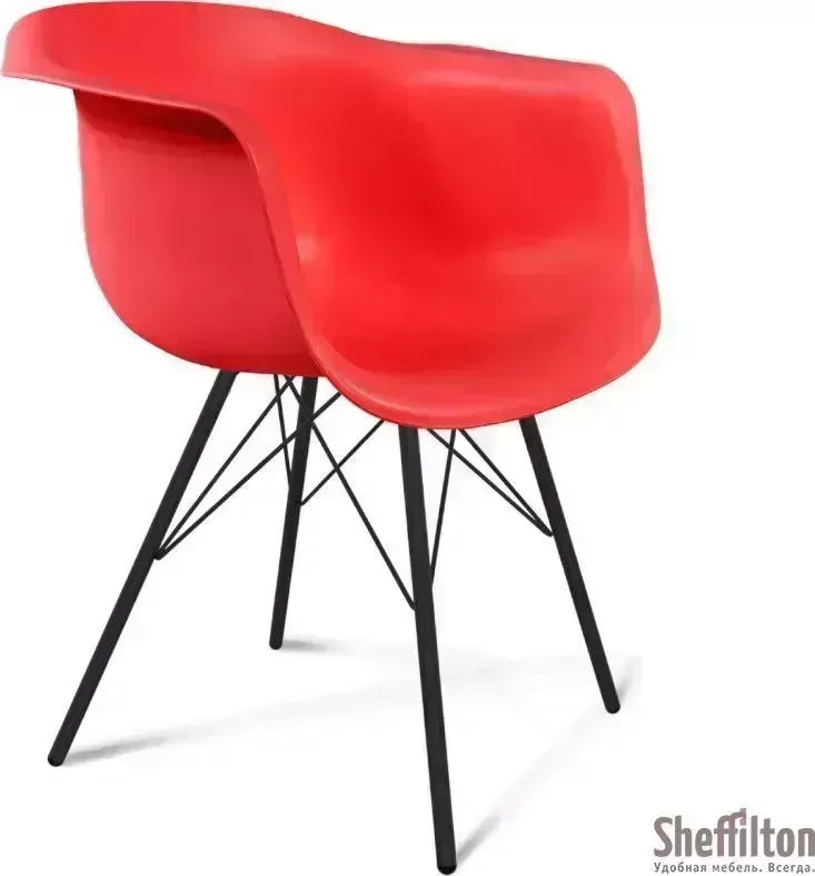 Стул SHEFFILTON SHT-ST31/S37 красный RAL3020/черный муар (149319)
