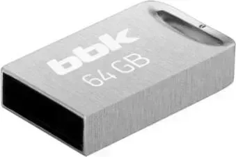 Флеш-накопитель BBK 064G-TG105 металлик, 64Гб, USB2.0, TG серия накопитель TG