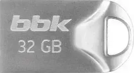 Флеш-накопитель BBK 032G-TG106 металлик, 32Гб, USB2.0, TG серия накопитель TG