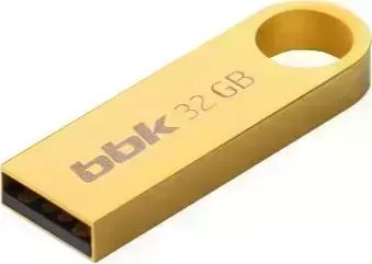 Флеш-накопитель BBK 032G-SHTL золотой, 32Гб, USB2.0, SHUTTLE серия накопитель