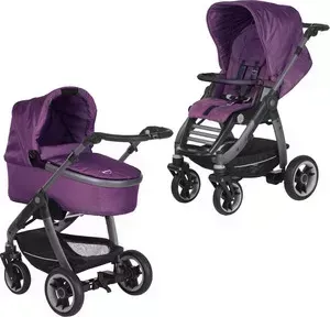Коляска 2 в 1 Teutonia 2 в 1 Cosmo (Теутония Космо) V4 Graphite (WHL3) 6030 цвет Amethyst
