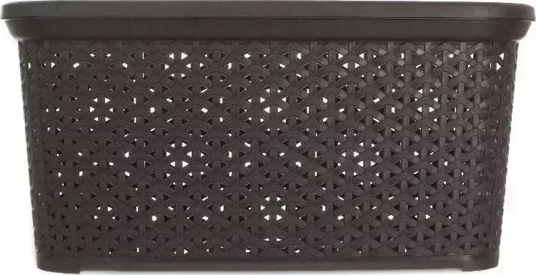 Корзина HOBBY LIFE HL081093DB RATTAN коричневая 35л