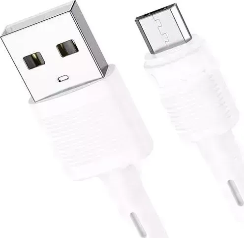 Кабель HOCO (6931474770899) X83 Victory MicroUSB (m) 1m - белый