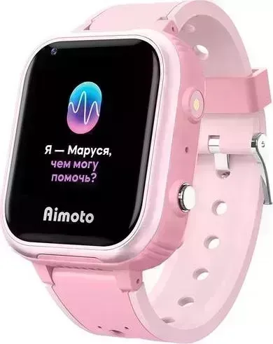 Умные часы AIMOTO IQ 4G с голосовым помощником Маруся (розовые) 8108801 IQ 4G с