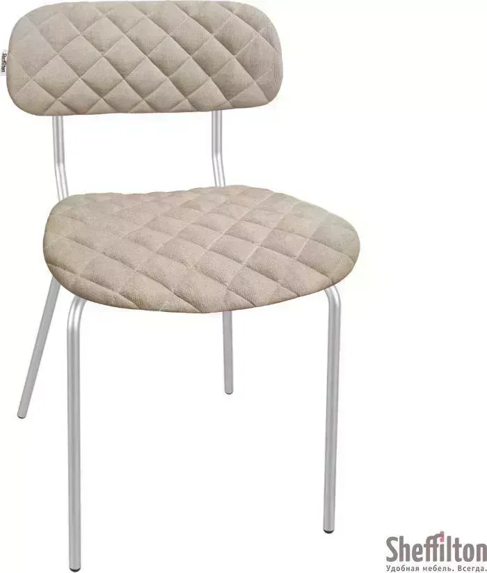 Стул SHEFFILTON SHT-S85М-C12 кремовый/хром лак
