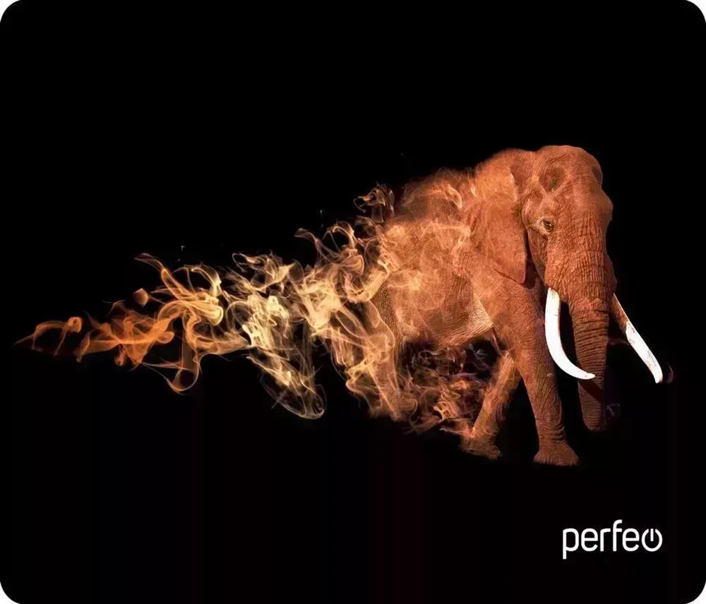 Коврик для мыши PERFEO (PF_D0681) "Flames" "Слон" компьютерной