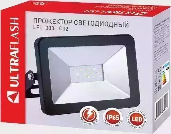 Прожектор ULTRAFLASH (14225) LFL-003 C02 черный