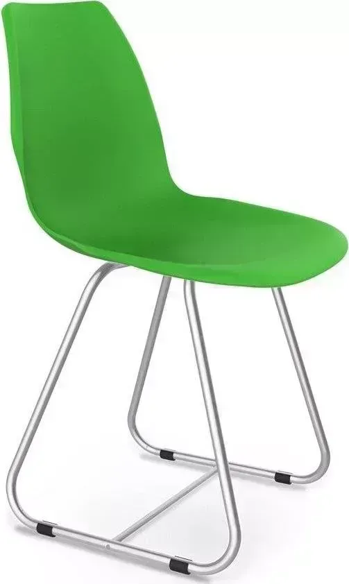 Стул SHEFFILTON SHT-ST29/S38 зеленый RAL6018/хром лак