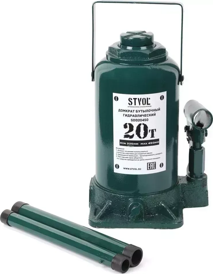 Домкрат бутылочный STVOL SDB20450 20т 225-450мм