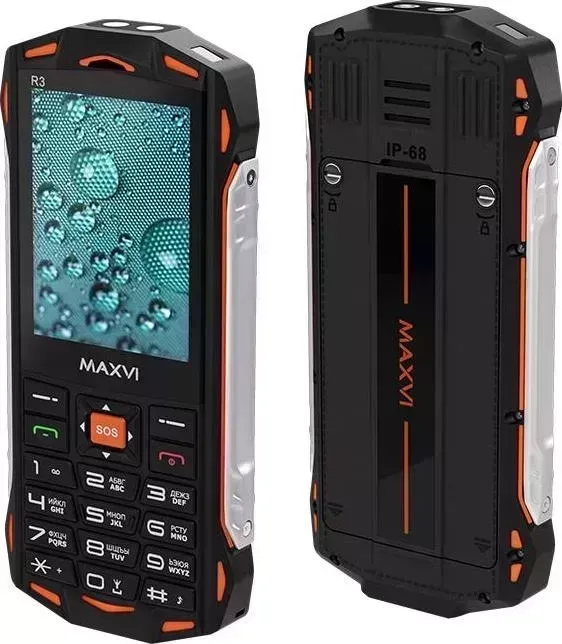 Смартфон MAXVI R3 orange Телефон R3