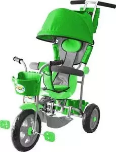 Трехколесный велосипед GALAXY Л001 Лучик с капюшоном зеленый