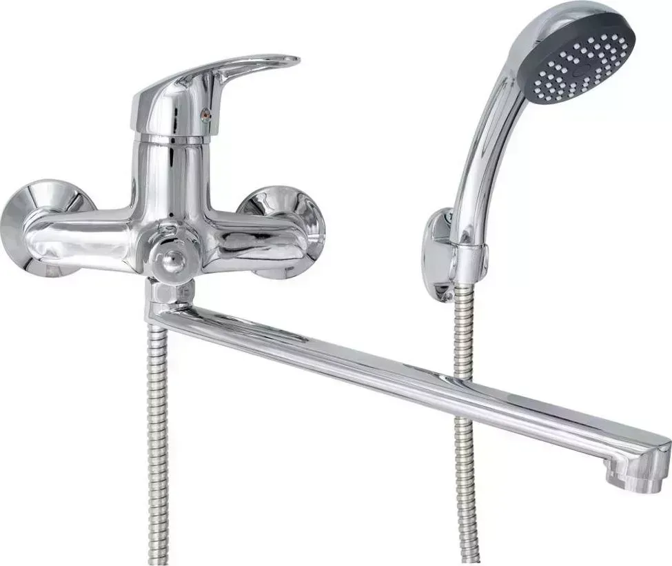 Смеситель для ванны GOTA ROCIO G174710-GOTA Saragossa д/ шар. с изливом F-30см. перекл.душа 1/10 d40