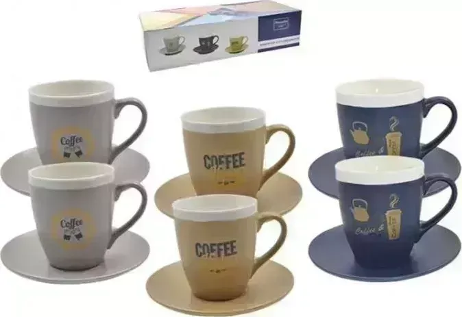 Чайный набор NOUVELLE HOME , 12пр. (6 персон) "Golden Coffee"v=240мл. 2410059