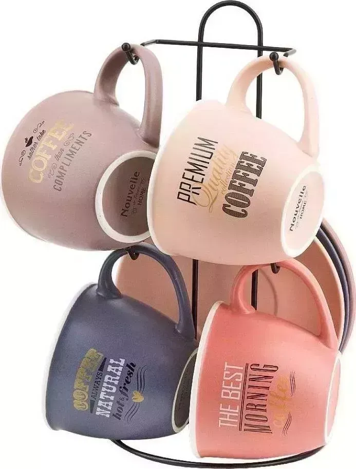 Чайный набор NOUVELLE HOME , 8пр. (4персоны) на металлической подставке "HOT&FRESH" 2410056