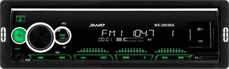 Автомагнитола SWAT WX-2003BG ресивер 1 DIN