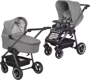 Коляска 2 в 1 Teutonia 2 в 1 Bliss (Теутония Блис) Graphite (WHL3) 6145-6145-6120 Pebble-Stone