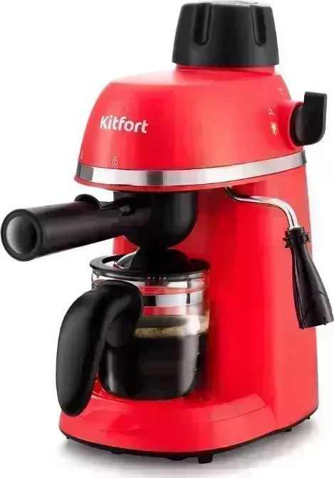 Кофеварка KITFORT КТ-760-1 красный/черный капельная