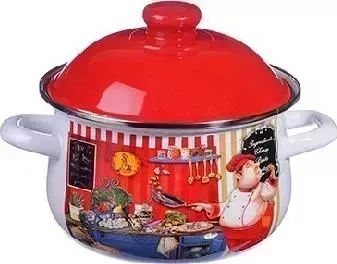Кастрюля эмалированная VETTA Повар , 18см, 2,0л 894-439