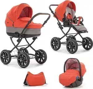 Коляска 3 в 1 Noordi 3 в 1 Sole Classic Orange Red 862/1