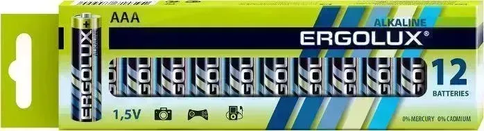 Батарейки ERGOLUX LR03 ALKALINE PROMO шринк (LR03 BP12PR)