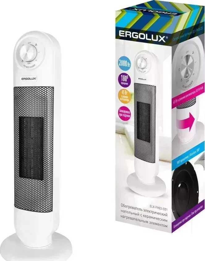 Тепловентилятор ERGOLUX ELX-FH03-C01 белый
