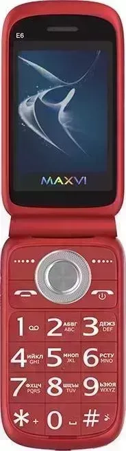 Смартфон MAXVI E6 red Телефон E6