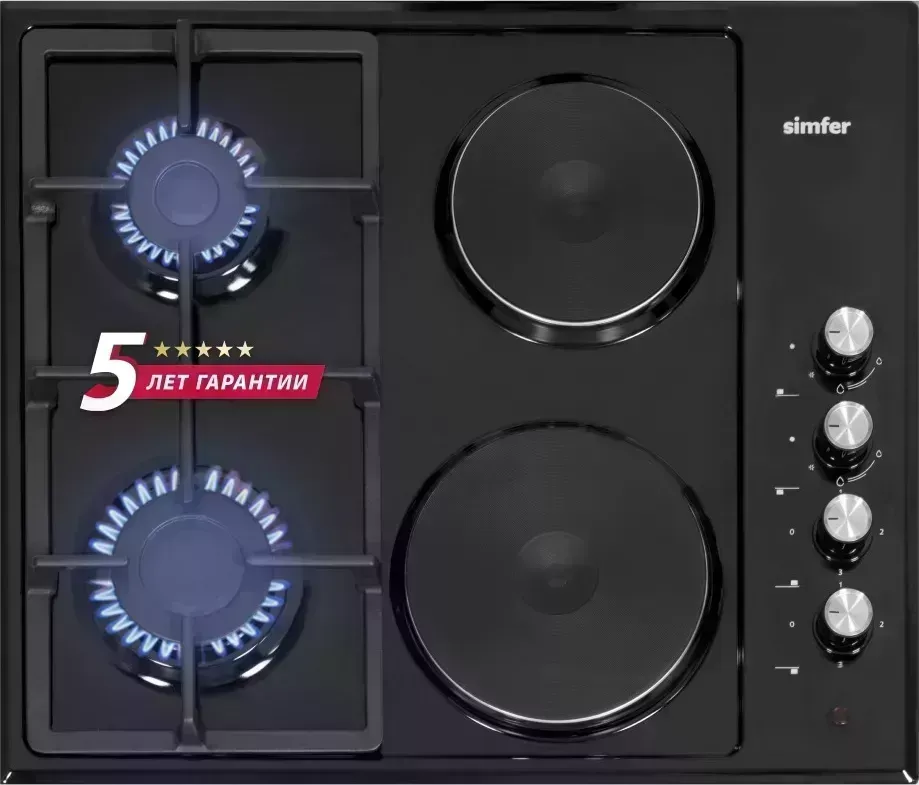 Панель варочная газовая SIMFER H60Q22B516