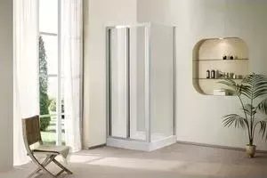 Душевой уголок CEZARES PORTA-D-AS-1-90-C-Cr с поддоном, профиль хром, стекло прозрачное