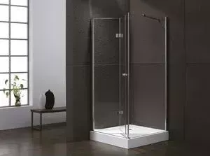 Душевой уголок CEZARES ELENA-W-ASH-1-80/100-C-Cr с поддоном, профиль хром, стекло прозрачное