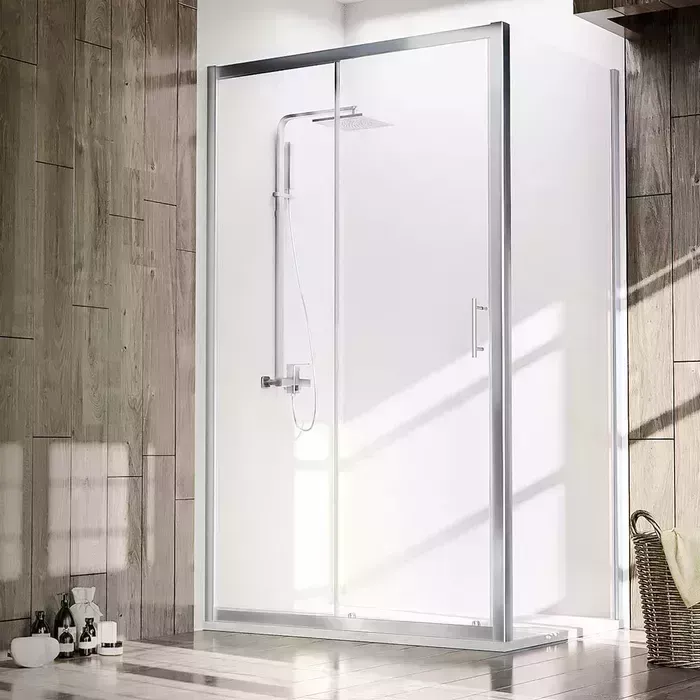 Боковая стенка Veconi Rovigo KP-05 100х190 прозрачная, хром (KP05-100-01-C4)