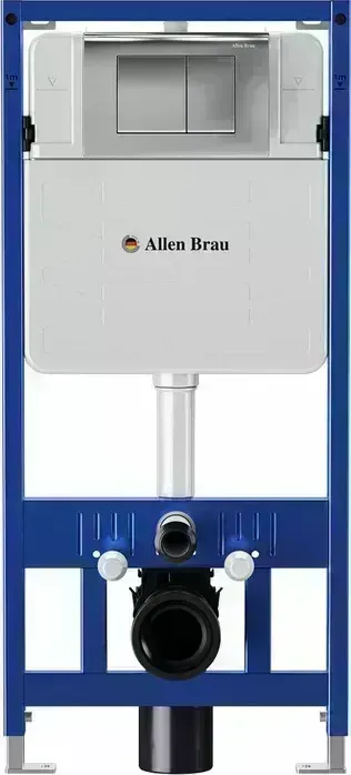 Инсталляция для унитаза Allen Brau Pneumatic с клавишей Liberty хром (9.11100.20, 9.20002.00)