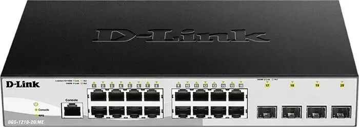 Коммутатор D-Link DGS-1210-20/ME/B1A 16G 4SFP упр
