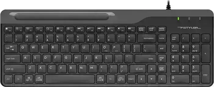 Клавиатура A4Tech Fstyler FK25 черный/серый USB slim (FK25 BLACK)