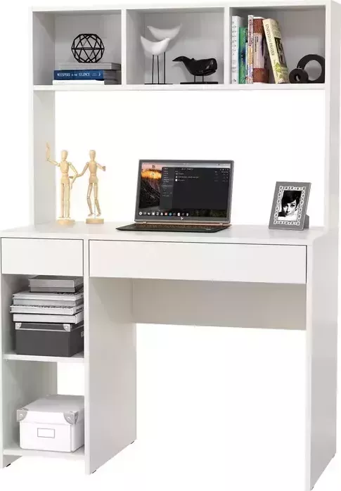 Стол компьютерный Моби Комфорт 12.77F, цвет белый шагрень (1026939)