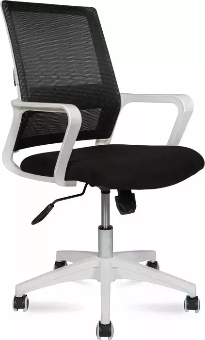Кресло офисное НОРДEN Бит LB 815BW-AF02-T09 белый пластик / черная сетка / черная ткань