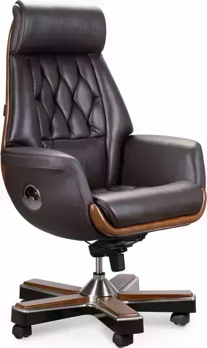 Кресло офисное НОРДEN Трон YS1505A-brown коричневая кожа