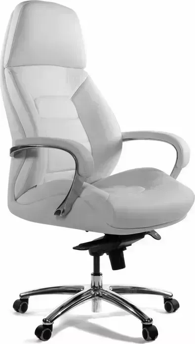 Кресло офисное НОРДEN Porsche F181 ivory leather слоновая кость кожа / алюминий крестовина