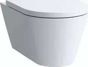 Унитаз подвесной Laufen Kartell by с сиденьем микролифт (8.2033.1.000.000.1, 8.9133.1.000.000.1)