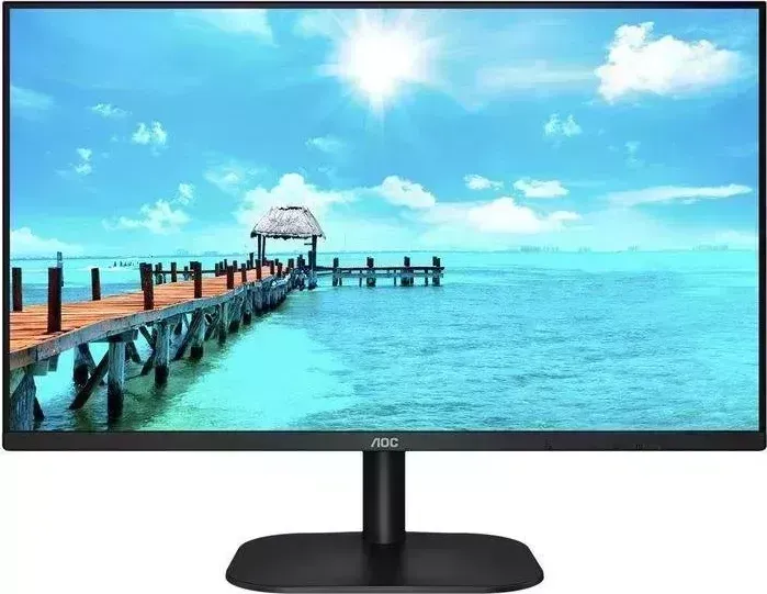 Монитор AOC 27" 27B2AM черный {VA 1920x180 75hz 4ms 178/178 250cd 4000: 1 8bit (6bit+FRC) D-Sub HDMI1.4 AudioOut VESA}