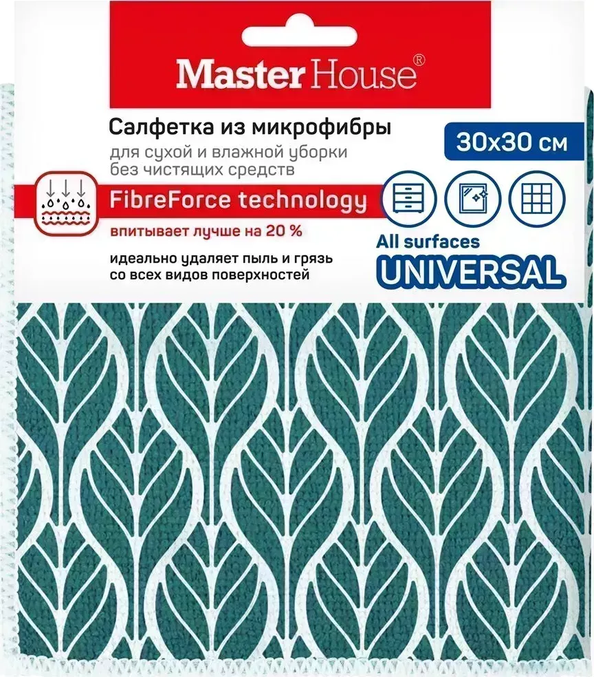 Салфетка MASTER HOUSE Английский сад из микрофибры 30х30см 60448