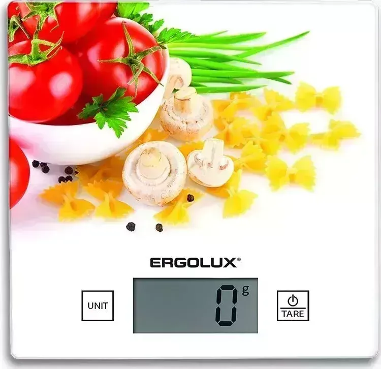 Весы кухонные ERGOLUX ELX-SK01-С36 паста,томаты и грибы