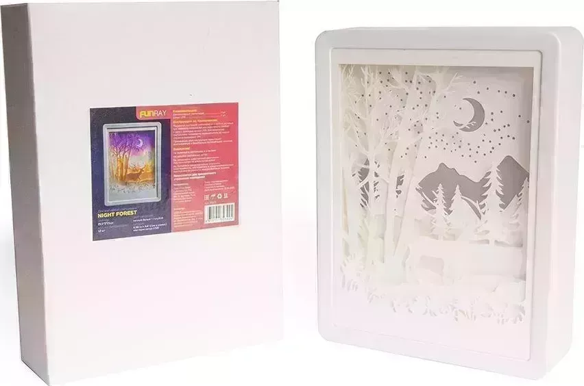 Гирлянда FUNRAY Night Forest,цвет:тепл.бел.+гол.,12LED,э/п АА*3шт(не в комп),4,5В "Night Forest",цвет:тепл.бел.+гол.,12LED,э/п в