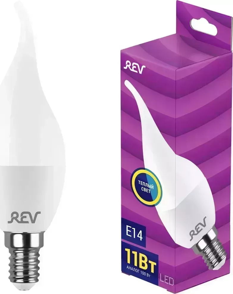 Лампа светодиодная REV 32516 1 FC37 11Вт E14 2700K