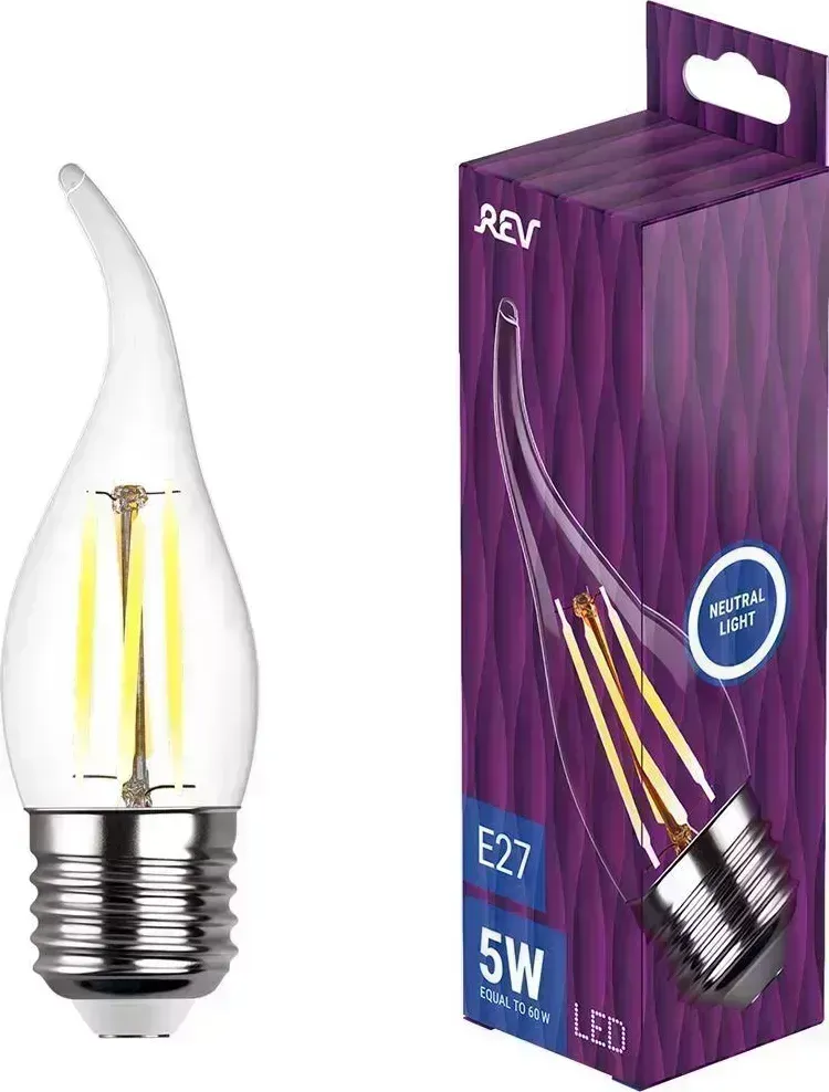 Лампа REV 32498 0 FC37 7Вт E27 4000K filament 0
