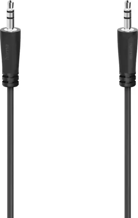 Кабель аудио HAMA H-205115 Jack 3.5 (f)/Jack 3.5 (f) 0.75м. Черный