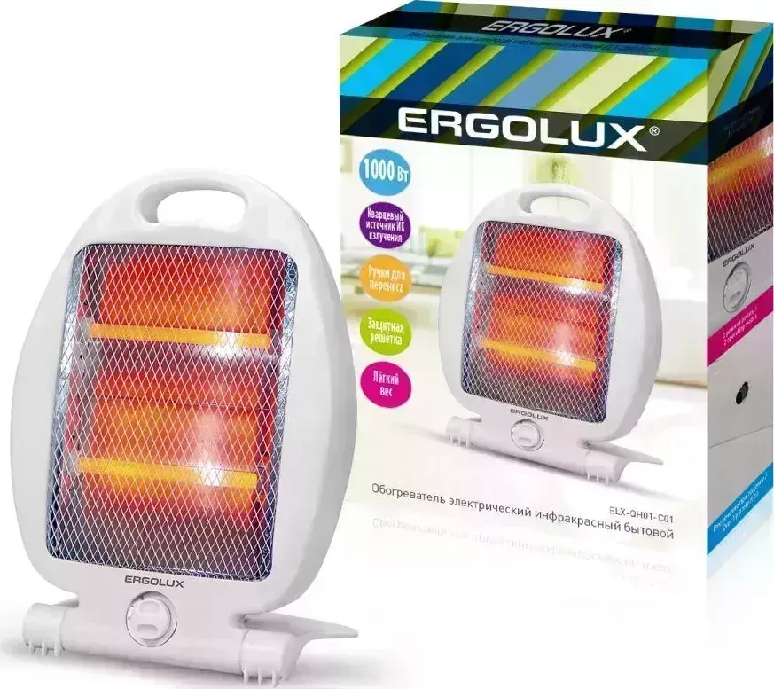 Обогреватель инфракрасный ERGOLUX ELX-QH01-C01 белый
