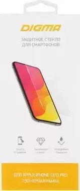 Защитное стекло для экрана DIGMA 2.5D Apple iPhone 13/13 Pro/14 2.5D, 1 шт [dgg2ap13pa]