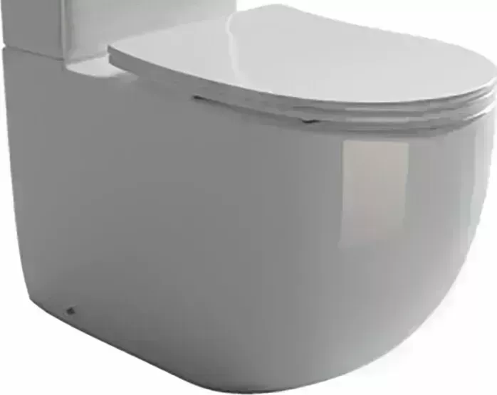 Унитаз (чаша) Ceramica Nova Metropol Rimless с сиденьем-микролифт (CN4001-B)