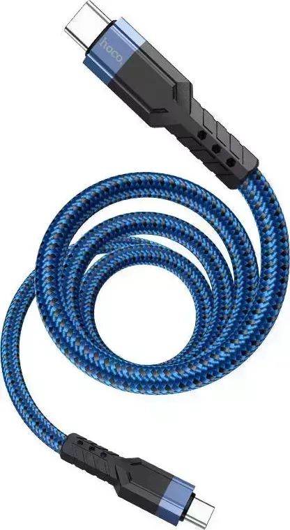 Кабель HOCO (6931474770639) U110 Type-C (m) - Type-C (m) 1.2m - синий