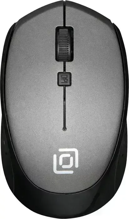 Мышь проводная Oklick 488MW черный/серый оптическая (1600dpi) бес USB для ноутбука (4but) (1196571)